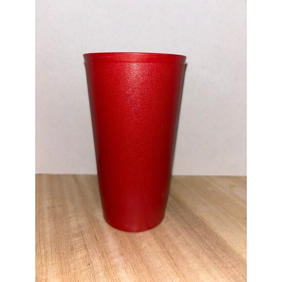 Tupperware Other - Vintage 1980s Tupperware Harvest Red cup #873-10 Replacement Textured 16 ounce